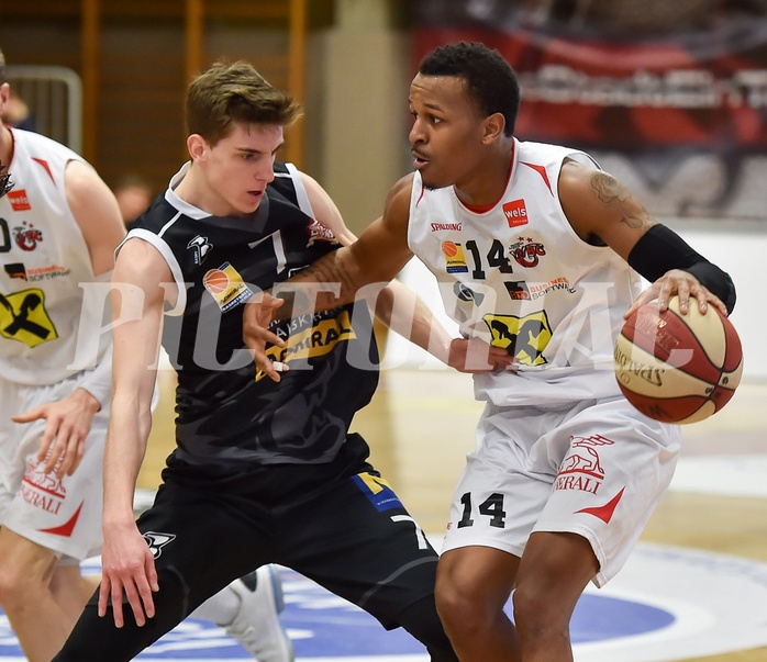 Basketball ABL 2015/16 Grunddurchgang 27.Runde WBC Wels vs Traiskirchen Lions