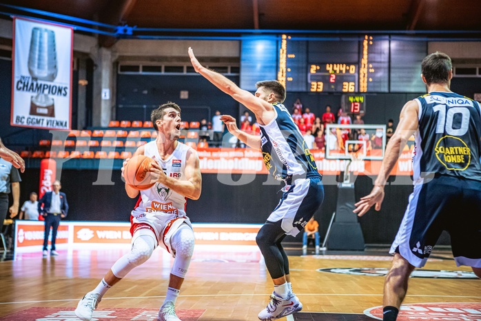 Basketball, Win2Day Superliga 2022/23, Grunddurchgang 1.Runde, Supercup, BC GGMT Vienna, Gmunden Swans, Bogic Vujosevic (5)