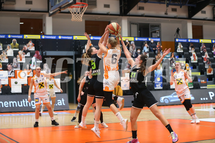 Basketball Damen Superliga 20120/21, Grunddurchgang 14.Runde BK Duchess vs. Basket Flames



