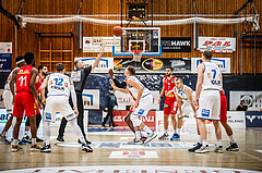 Basketball, bet-at-home Basketball Superliga 2021/22, Grunddurchgang Runde 10, Oberwart Gunners, Traiskirchen Lions, #featured Jumpball