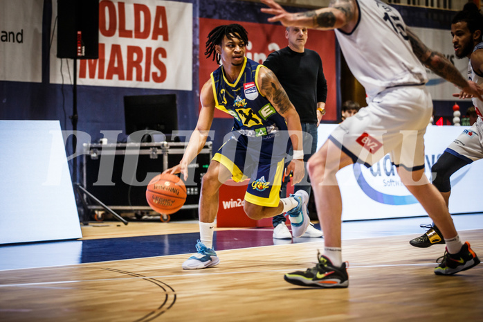 Basketball, win2day Basketball Superliga 2022/23, 4. Qualifikationsrunde, BBC Nord Dragonz, UBSC Graz, Zachery Deshon Cooks (3) Basketball, win2day Basketball Superliga 2022/23, 4. Qualifikationsrunde, BBC Nord Dragonz, UBSC Graz, Zachery Deshon Cooks (3)