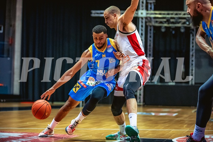 Basketball, Win2Day Superliga 2022/23, Grunddurchgang 7.Runde, BC GGMT Vienna, SKN St. Pölten, Steven Kaltenbrunner (7), Stefan Savic (13)