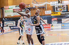 Basketball, Basketball Superliga 2022/23, 1. Platzierungsrunde, Oberwart Gunners, Gmunden Swans, Rob Howard (5), Dominic Green (1)