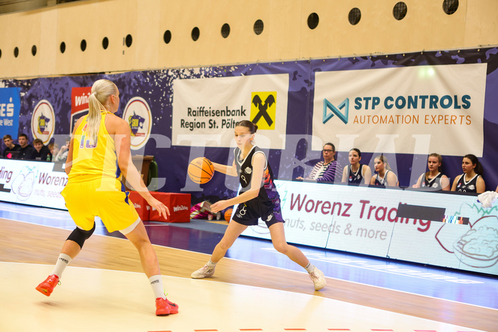 Basketball Damen Superliga 2023/24, Grunddurchgang 9.Runde SKN St. Pölten vs. Vienna United


