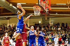 Basketball ABL 2015/16 Grunddurchgang 23.Runde Traiskirchen Lions vs. Oberwart Gunners 