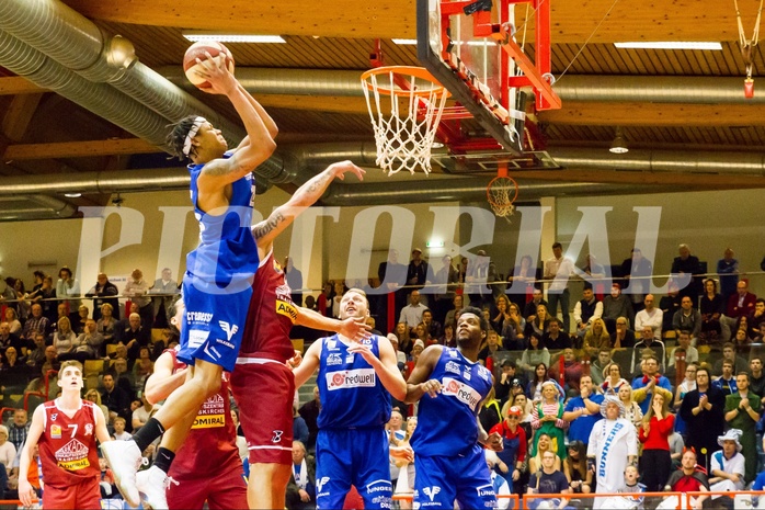 Basketball ABL 2015/16 Grunddurchgang 23.Runde Traiskirchen Lions vs. Oberwart Gunners 