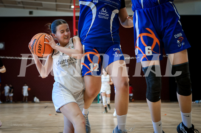 02.03.2025 Österreichischer Basketballverband 2024/25, SLWU16 Basket Flames UNION vs. DBB  Basketgirls Wels
