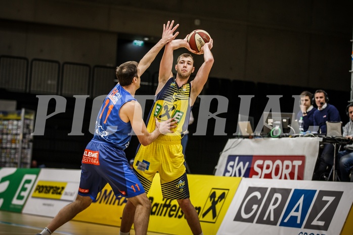 Basketball, ABL 2018/19, Grunddurchgang 17.Runde, UBSC Graz, Kapfenberg Bulls, Luka Nikolic (9)