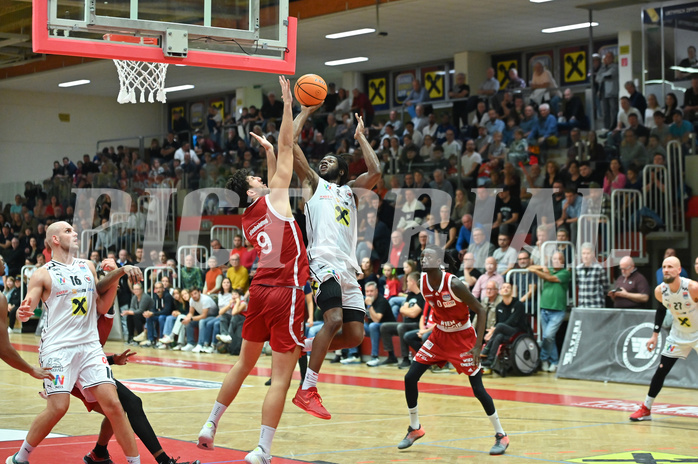 Basketball, Superliga 2024/25, Grunddurchgang 5.Runde, Flyers Wels vs. BC Vienna,
