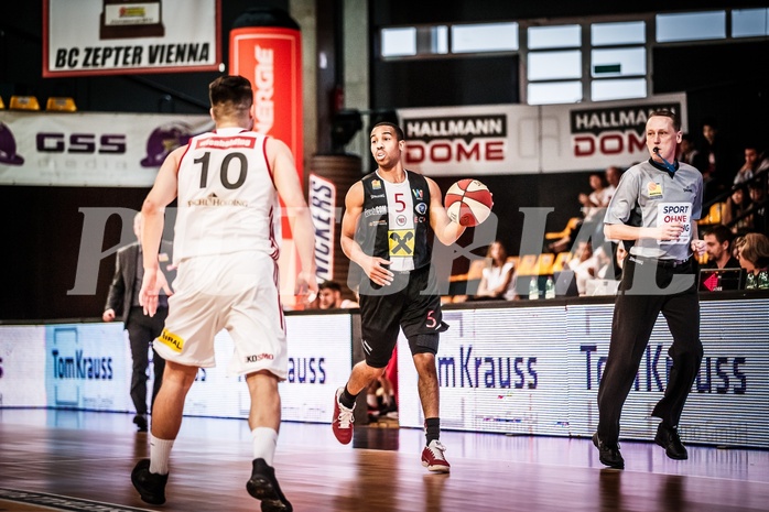 Basketball, ABL 2017/18, Playoff VF Spiel 2, BC Vienna, WBC Wels, Siyani Chambers (5)