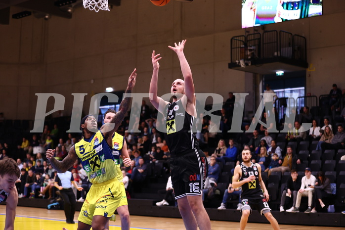 09.03.2025, Graz, Raiffeisen Sportpark Graz, Basketball Superliga 2024/25, 3. Platzierungsrunde, UBSC Graz - Flyers Wels