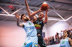 Basketball, Basketball Zweite Liga 2022/23, Grunddurchgang 16.Runde, Union Deutsch Wagram Alligators, Mattersburg Rocks, Stojan Radanovic (6), Corey Hallett (13)