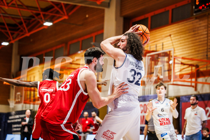 Basketball, win2day Basketball Superliga 2024/25, Grunddurchgang Runde 21, BBC Nord Dragonz, BC Vienna, Sead Hadzifejzovic (32)