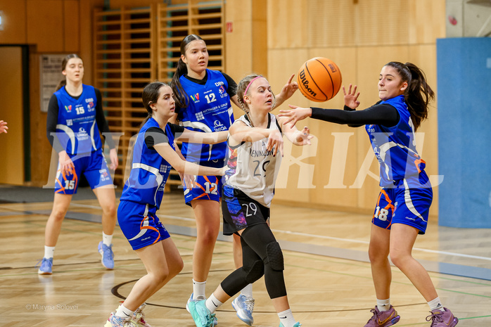 05.04.2025 Österreichischer Basketballverband 2024/25, SLWU16 Vienna United vs. DBB  Basketgirls Wels