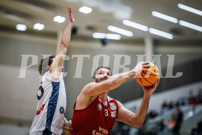 Basketball, Win2Day Superliga 2023/24, Grunddurchgang 17.Runde, Vienna Timberwolves, BC Vienna, Jozo Rados (3)