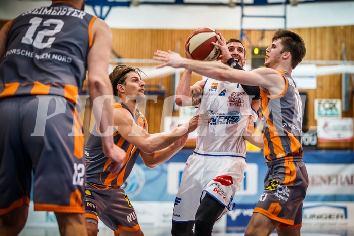 Basketball, ABL 2018/19, Grunddurchgang 31.Runde, Oberwart Gunners, Klosterneuburg Dukes, Hayden Thomas Lescault (11)