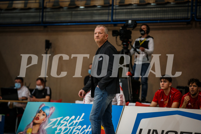 Basketball, bet-at-home Basketball Superliga 2020/21, Grunddurchgang 16. Runde, Oberwart Gunners, BC Vienna, Luigi Gresta (Ass. Coach)