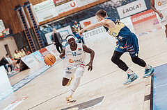 Basketball, Basketball Austria Cup 2023/24, Viertelfinale, Oberwart Gunners, UBSC Graz, Munis Tutu (10), Lukas Simoner (12)