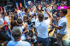 Basketball, Win2Day Superliga 2022/23, Playoff, Finale Spiel 4, BC Vienna, Gmunden Swans, 