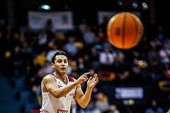 Basketball, Win2Day Superliga 2023/24, Grunddurchgang 8.Runde, BC Vienna, Vienna Timberwolves, Mustafa Hassan Zadeh (1)