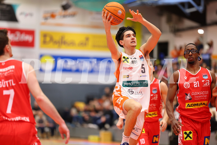 Basketball Superliga 2024/25, 6.Plazierungsrunde Klosterneuburg Dukes vs. TRaiskirchen Lions


