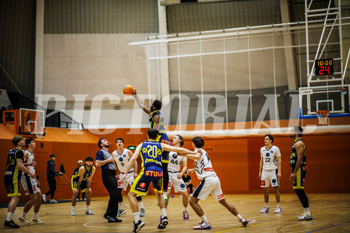 Basketball, Basketball Zweite Liga 2024/25, Grunddurchgang 17.Runde, Vienna Timberwolves, Future Team Steiermark, Simon Okoro (19)