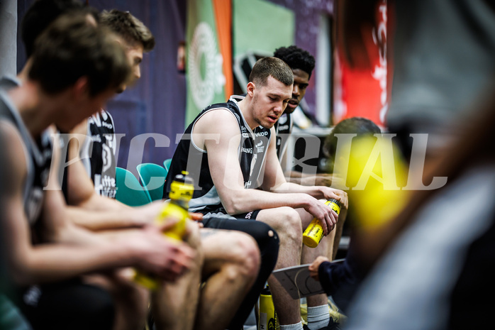 Basketball, Win2Day Superliga 2023/24, Grunddurchgang 21.Runde, Vienna Timberwolves, Kapfenberg Bulls, Noah Baumann (4)