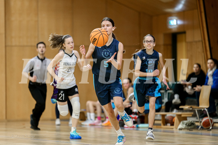 23.02.2025 Österreichischer Basketballverband 2024/25, SLWU14 Vienna United vs. Vienna Timberwolves