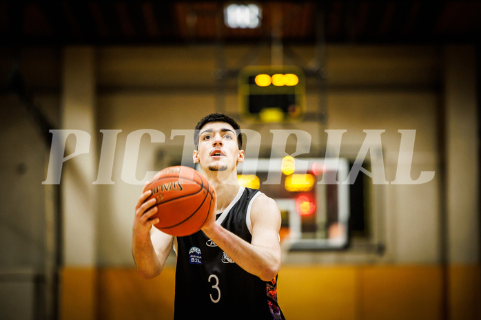 Basketball, Basketball Zweite Liga 2022/23, Grunddurchgang 18.Runde, Mattersburg Rocks, Vienna United, B.Goliono (3)