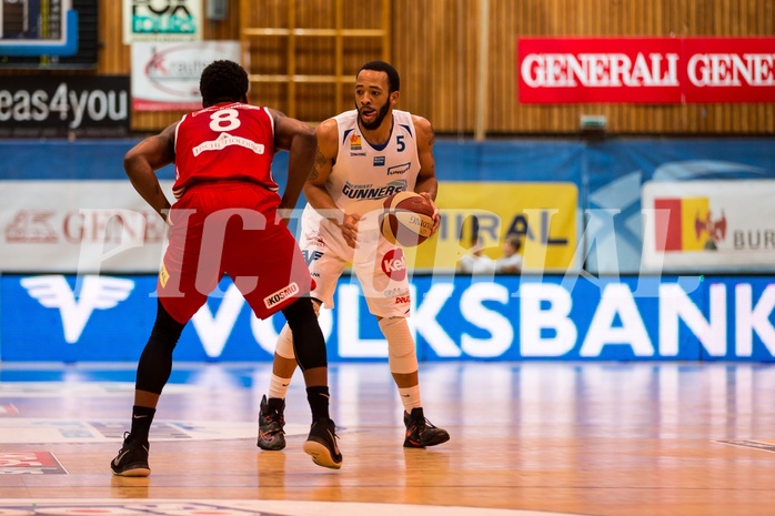 Basketball, ABL 2017/18, Grunddurchgang 9.Runde, Oberwart Gunners, BC Vienna, Louis Dabney Jr. (5)