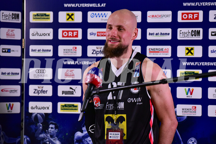 Basketball Superliga 2020/21, Grunddurchgang 11.Runde Flyers Wels vs. Kapfenberg Bulls, Christian Von Fintel (27),