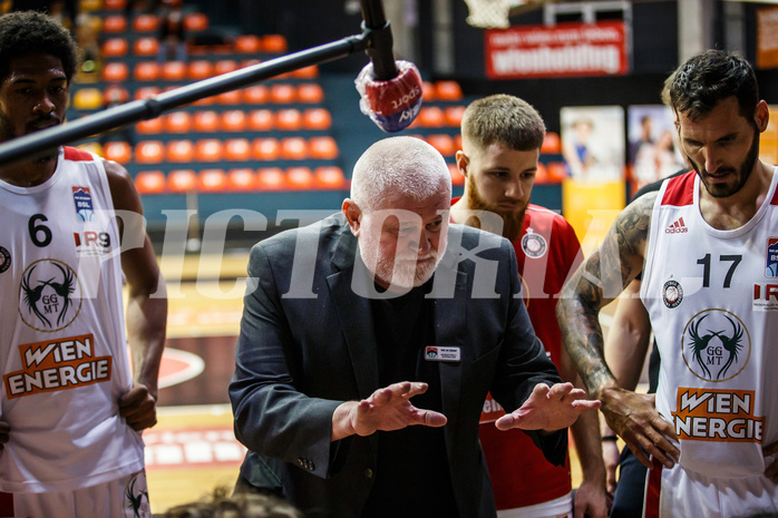 Basketball, bet-at-home Basketball Superliga 2020/21, Grunddurchgang 17.Runde, BC Vienna, Flyers Wels, Zoran Kostic (Head Coach)