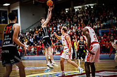 Basketball, Win2Day Superliga 2024/25, Grunddurchgang 15.Runde, Traiskirchen Lions, Fuerstenfeld Panthers, Jonathan Wess (14)