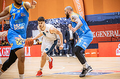 Basketball, Win2Day Superliga 2022/23, Grunddurchgang 22.Runde, Vienna Timberwolves, SKN St. Pölten Basketball, Chris Vogt (33)