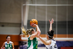 Basketball, Win2Day Basketball Damen Superliga 2023/24, Grunddurchgang 8.Runde, Vienna Timberwolves, UBI Graz, Johanna Maresch (9), Magdalena Schmidt (4)