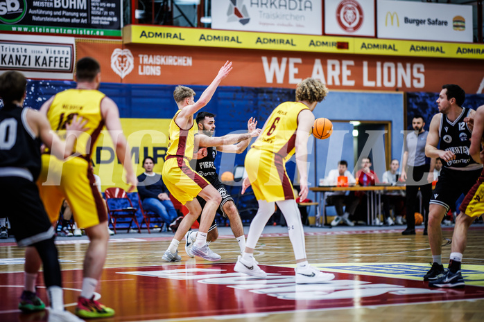 Basketball, Basketball Zweite Liga 2024/25, Grunddurchgang 19.Runde, Traiskirchen Lions NexGen, Wörthersee Piraten, Marin Sliskovic (21)