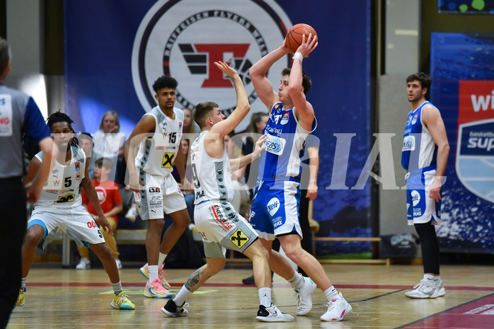 Win2Day Basketball Superliga 2022/23, 9. Plazierungsrunde, Flyers Wels, Oberwart Gunners,

