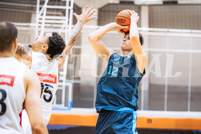 Basketball, Win2Day Superliga 2022/23, Grunddurchgang 6.Runde, Vienna D.C. Timberwolves, BC GGMT Vienna, Jakob Lohr (12)