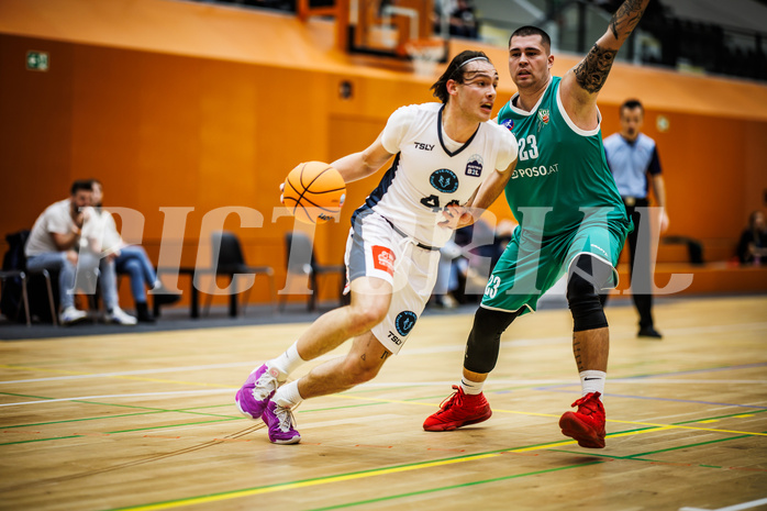 Basketball, Basketball Zweite Liga 2024/25, Grunddurchgang 14.Runde, Vienna Timberwolves, KOS Celovec, Ivor Kuresevic (44), Nikolas Susa (23)