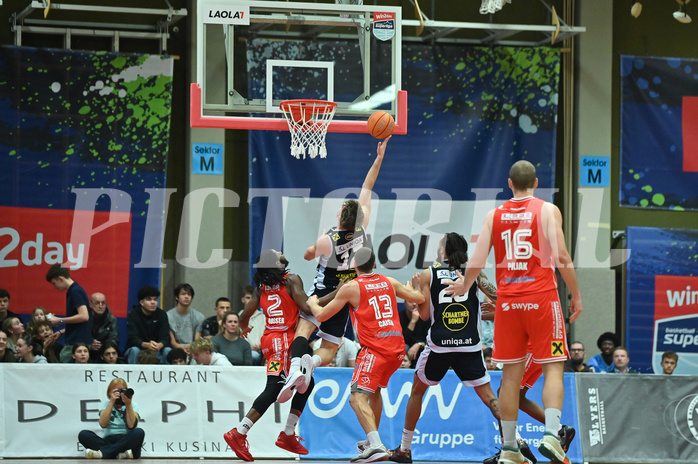 Basketball Austria Cup 2024/25, Viertelfinale Flyers Wels vs. Swans Gmunden,