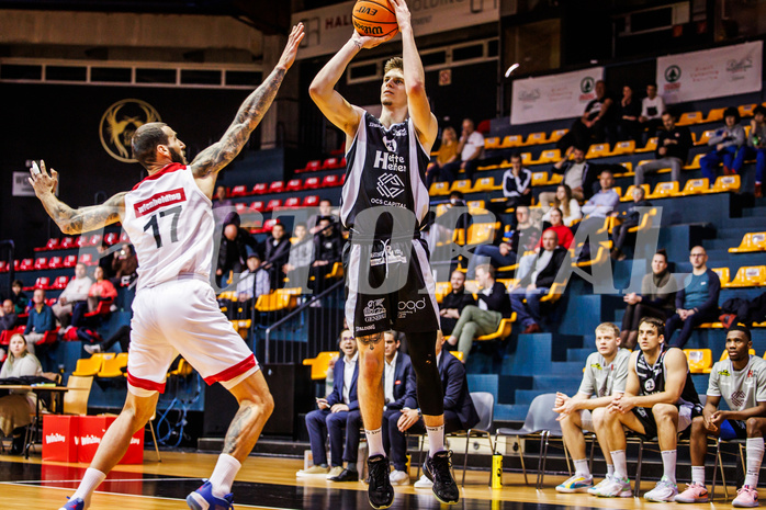 Basketball, win2day Basketball Superliga 2023/24, Grunddurchgang 12.Runde, BC Vienna, Kapfenberg Bulls, Daniel Grgic (18)