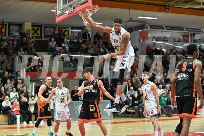 Basketball, Superliga 2023/24, Grunddurchgang 15. Runde, Flyers Wels vs. Fürstenfeld Panthers,
