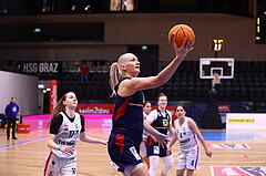 04.02.2024, Graz, Raiffeisen Sportpark, Basketball Damen Superliga 2023/24, Grunddurchgang 11.Runde, UBSC-DBBC Graz - SKN St. Pölten Frauen ,  