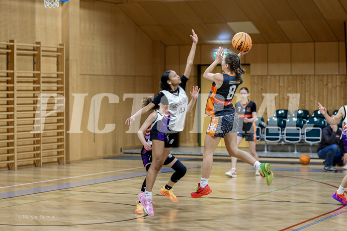 16.02.2025 Österreichischer Basketballverband 2024/25, SLWU16 Vienna United vs Basket Duchess