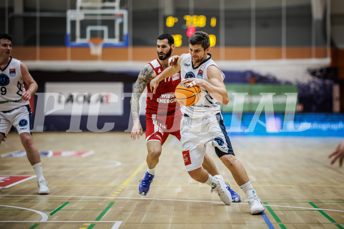 Basketball, Win2Day Superliga 2023/24, Grunddurchgang 17.Runde, Vienna Timberwolves, BC Vienna, Moritz Lanegger (21)