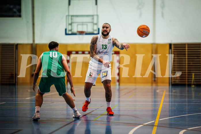 Basketball, Basketball Zweite Liga 2024/25, Grunddurchgang 16.Runde, UDW Alligators, KOS Celovec, Nebosja Dukic (13)