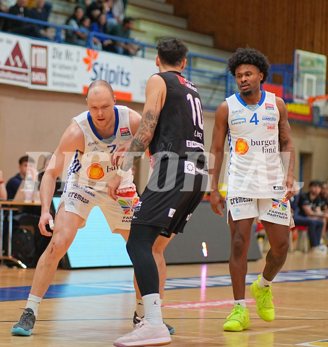 Basketball Superliga 2024/25, Playoffs, Viertelfinale Spiel 1 Oberwart Gunners vs. Kapfenberg Bulls