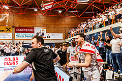 Basketball, win2day Basketball Superliga 2024/25, Playoffs Halbfinale 4. Spiel
, BBC Nord Dragonz, Gmunden Swans, Jubel Finaleinzug