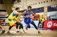 Basketball, bet-at-home Basketball Superliga 2021/22, Platzierungsrunde 9.Runde, SKN St. Pölten Basketball, Oberwart Gunners, Connor Cashaw (13)