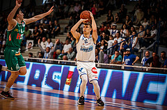 Basketball, bet-at-home Basketball Superliga 2021/22, Playoffs, Viertelfinale Spiel 3, Oberwart Gunners, Kapfenberg Bulls, Jonathan Knessl (12)